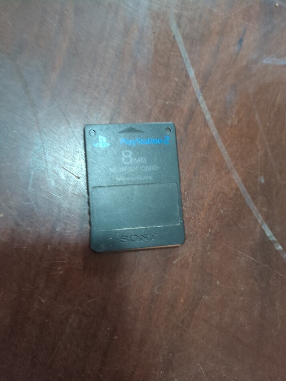 Sony PlayStation 2 Memory Card Clear Black OEM PS2 Genuine Official Brand Tested